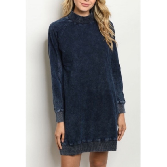 Denim Shift Dress - Picture 1 of 5
